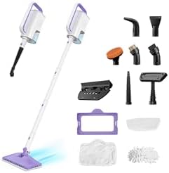 Steam Mops for Floor Cleaning,All-in-One Steam Cleaner for Home with 2 Levels Steam Mode,350ML Tank,23FT Cord, Detachable Handheld Steam Cleaner for Tile,Grout,Furniture,Carpet,Grill,Wall by Talooz