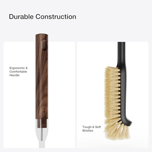 Cleaning Brush, Diveotree Hard Bristle Brush for Deep Cleaning Grout, Sink, Cup, Teapot, Bottle, Blender, Multi-Purpose Brush wih Long Handle for Kitchen (Black) - Image 7