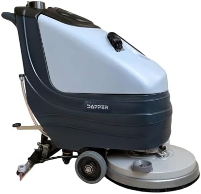 Battery Powered Walk Behind Floor and Carpet Scrubber Buffer Polisher, 19" Brush, 30" Squeegee Width, 13.5 gal Tank, Dual Brushes (Hard & Soft) and 3 Scouring Pads, 220 RPM - Image 2