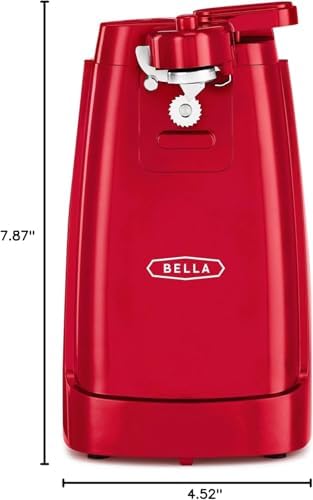 bella Electric Can Opener and Knife Sharpener, Red - Image 2