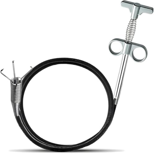 Drain Snake, Drain Clog Remover - Gutter Cleaning Tools Drain Cleaner for Toilet Sewer Shower Kitchen Bathroom Tub Clogged Drains Opener Cleaning Tool, Flexible Grabber Claw Pick Up Reacher (79 inch) by DOMEJO