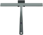 14 Inch Silicone Shower Squeegee for Glass Doors with Hook - Streak-Free Window Cleaner for Bathroom, Mirror, Tile & Car, No Scratch Squeegee with Metal Core (Gray by RICHMIRTH