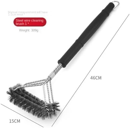 Stainless Steel Cleaning Brush, Kitchen Cleaning Tools, Pot Bottom Cleaning, Steel Wire Brush with Shovel, Steel Wire Brush for Oven Barbecue mesh - Image 3