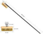Pizza Oven Brush with Scraper Brass Bristles Pizza Brush for Pizza Oven 40.5”Pizza Stone Brush… - Image 2