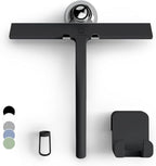 GÜTEWERK Silicone Shower Squeegee with 3-in-1 No-Drill Mount, Black, 9'' by G%C3%9CTEWERK