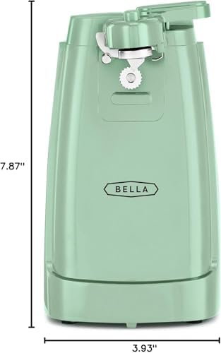 bella Electric Can Opener and Knife Sharpener, Jar and Bottle Opener, Sage - Image 2