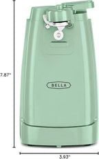 bella Electric Can Opener and Knife Sharpener, Jar and Bottle Opener, Sage - Image 2