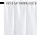 jinchan Lien Tier Curtains and Valances, 26x36, 3 Panels, Beige White - Image 3
