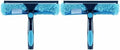 2pcs 11" Window Squeegee & Microfiber Scrubber 2-in-1 Cleaning Tool by HICAVAR