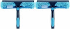 2pcs 11" Window Squeegee & Microfiber Scrubber 2-in-1 Cleaning Tool by HICAVAR