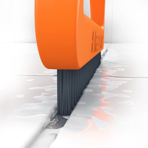 FUGINATOR® Grout Brush Orange/Gray - Ergonomic Heavy Duty Cleaning Brush for Bathroom, Shower & Kitchen - Deep Detail Scrubber for Wall & Floor Tiles, Crevices & Tight Spaces - Made in Germany - Image 2