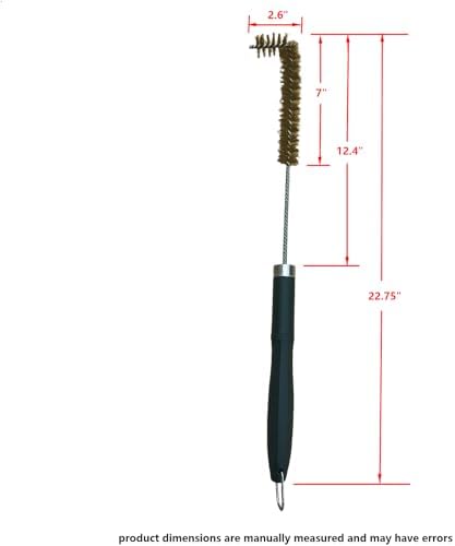 SUNRISE Fryer Brush with Long Handle (Brass with Plastic Handle, L Brush) - Image 2
