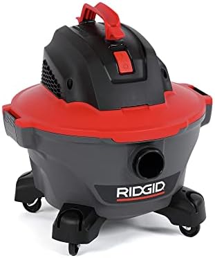 RIDGID 62698 RT0600 NXT 6-Gal. Wet Dry Shop Vacuum with Casters, 4.25 Peak HP Motor, and Pro Locking Hose, Dark Gray and Red - Image 4