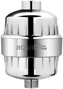 Aquabliss High Output Revitalizing Shower Filter - Reduces Dry Itchy Skin, Dandruff, Eczema, and Dramatically Improves The Condition of Your Skin, Hair and Nails - Chrome (SF100) | Vitamin C shower filter, vitamins and minerals infusion, softer-feeling... by Aquabliss