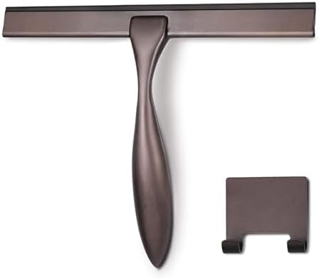 Hiware All-Purpose Shower Squeegee for Shower Doors, Bathroom, Window and Car Glass - Bronze, Stainless Steel, 10 Inches by HIWARE