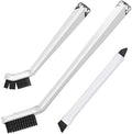 Grout Cleaning Brushes Set (3 Pcs) Deep Cleaner Multi-Purpose Stiff Bristle Brush, Cleaning Toothbrush for Cleaning Corners, Spaces, Tile, Shower, Window & Door Track, Floor, Juicers and Tight Spaces by TheCrownChoice