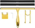 TOOVEM 12 Inch Shower Squeegee for Glass Doors, Window, Bathroom (Gold) by TOOVEM