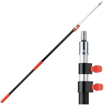 Bates- Telescopic Extension Pole, 12 Ft, Aluminum Alloy, Sturdy Multi-Purpose Extension Pole with Flip-Lock Design for Painting, Dusting and Cleaning by BatesChoice