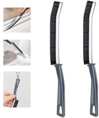 2 Pcs Hard Bristle Crevice Cleaning Brush - Crevice Cleaning Brushes for Household Use, Multifunctional Corner Gap Cleaning Brush Tool Grout Cleaner Brush for Kitchen Bathroom Window Track by KAMISAFE