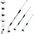 Casabella Power Spin Scrubber, Extendable to 47.5” – Cordless Electric Cleaner for Shower, Kitchen, Bathroom, Tile, Tub, Car, Deck - Rechargeable Spin Brush with Adjustable Brush Head & 4 Attachments by Casabella