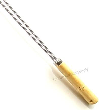 SUNRISE Fryer Brush with Long Handle (Brass, Single Brush) - Image 4