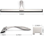 Hiware All-Purpose Shower Squeegee for Shower Doors, Bathroom, Window and Car Glass - Stainless Steel, 10 Inches (Pack of 2) - Image 2