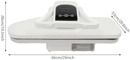 26" Large Steam Iron Press with LED Touch Screen, 1600W 110V Steam Digital Iron Press, 5 Fabric Settings, 194-392 °F Temperature Adjustment - Image 7