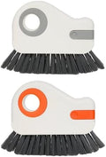 2 Pcs 2 in 1 Window Track Cleaner Tool,Crevice Cleaning Brush with Hidden Scraper, Efficient Window Sill Cleaner Tool,Sliding Door Track Cleane for Glass Door Grooves, Home Kitchen Bathroom Cleaning by Unknown