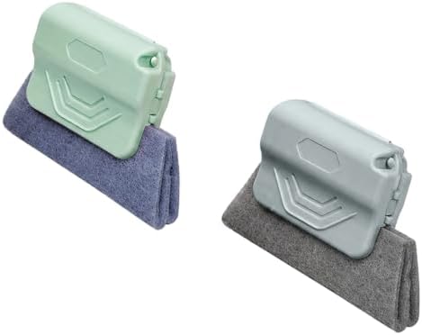 2PCS Magic Car Window Track Cleaner Tool Set, Green&Gray by Unknown