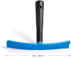 FOSHIO TPU Squeegee 10-Inch Blade with 4 Extension Poles (Extends up to 63 Inches), Anti-Slip Grip Handle Rubber Squeegee Streak-Free Cleaning for Car Windows, Shower Doors, Mirrors, Glass - Image 2