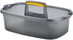 ALINK Plastic Cleaning Storage Caddy with Handle, Large Shower Caddy Basket Organizer for Dorm, Bathroom, Tool, Garden, Kitchen, Cleaning Supplies - Transparent Gray by ALINK
