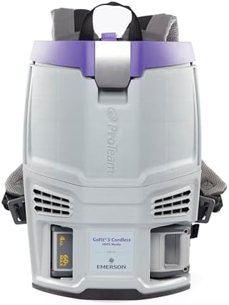ProTeam GoFit 3 Cordless 4Ah, 3 qt. Commercial Backpack Vacuum w/Xover Multi-Surface Telescoping Wand Tool Kit, 107774 - Image 2