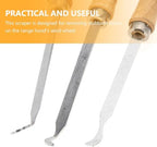 3 Piece Stainless Steel Range Hood Scraper Tool Set for Kitchen Cleaning - Image 3