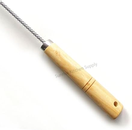 SUNRISE Fryer Brush with Long Handle (Brass, L Brush) - Image 3