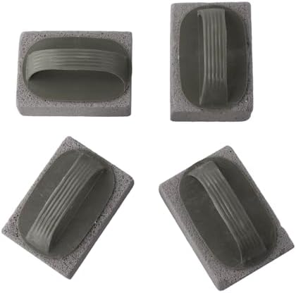 Grill Cleaning Brick Set with Ergonomic Handle, Natural Pumice Stone, Scratch-Free BBQ Tool for Grills, Oven Racks, Tiles, and Stovetops, 4 Pieces - Image 3
