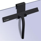 Silicone Rubber Blade & Hook Shower Window Squeegee 11" in Width Silicone Car Squeegee Bathroom Squeegee for Shower Squeegee for Shower Doors Car Window-Black by RICHMIRTH