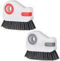 Qianyu 2 PCS Groove Cleaning Brush 2 in 1 Window Track Cleaning Tool Crevice Cleanings Brush Multifunction Hard Bristle with Hidden Scraper Grout Cleaner Grip Brushes for Slid Door Track Window Sill by Unknown
