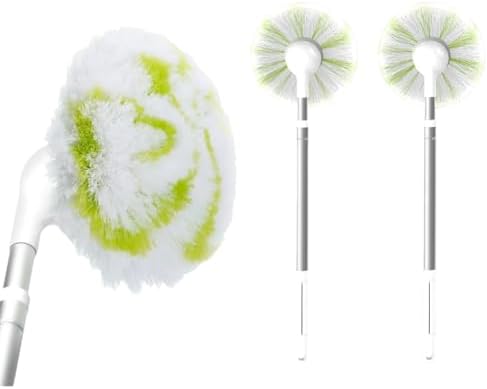 Non-Scratch Tub Tile Scrubber Brush, 28" Extendable Pole（2-Pack） by fieploom