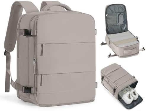 Large Travel Backpack - Carry On Flight Approved Mochila De Viaje - 18x14x8 Inches - Personal Item Travel Bag for Men & Women by coofay