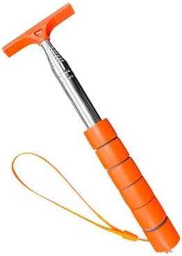 Dickno Car Side Mirror Squeegee, 35.6'' Retractable Rearview Mirror Wiper, Mini Portable Auto Window Squeegee Cleaner, Universal Vehicle Glass Cleaning Tool for Rainy Foggy Weather (Orange) by Dickno
