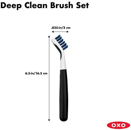 OXO Good Grips Deep Clean Brush Set, Orange, Blue - Image 5