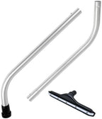 14" Vacuum Wand and Squeegee Vacuum Tool, 1.5-Inch Wet Dry Vacuum Attachments Kit, Compatible with Select Shop-Vac and RIDGID Wet/Dry Models, Black Rubber Blades, 2-Piece S-Wand for Hard Floors by 848Store