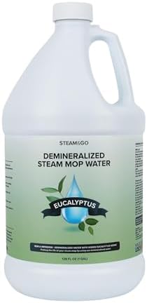 Steam & Go Demineralized Water For Steam Mop, Eucalyptus Mint, 128 oz by SteamandGo