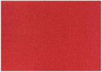 Americo Red Buffer Floor Pad, for Light Cleaning and Buffing, 12"x18", 5 Pads/Case, Made of 100% Recycled Content, USA Made by Americo