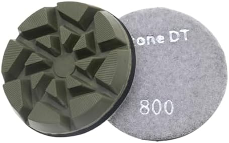 Diamond Polishing Pucks for Floor Grinding Machine, 3 Inch Resin Bond Discs for Concrete, Terrazzo, Marble, Granite, 800#, 9PCS by StoneDT