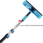9pcs 11" Window Squeegee & Microfiber Scrubber 2-in-1 Cleaning Tool - Image 6