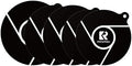 5 PCS Induction Cooktop Mat Set, Silicone Fiberglass Magnetic Stove Scratch Protector, Non-Slip Pads Prevent Pot Sliding for Safe Cooking (Black, 2×Dia.7.87" + 2×Dia.9.45" + Dia.11.02") by KitchenRaku