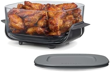 Ninja 4Qt CleanCrisp Glass Container with Storage Lid, Crispi, XSKSFN4QT by Unknown