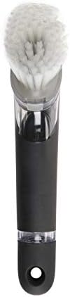 OXO Steel Soap Dispensing Dish Brush, Dish Brush with Handle for Pans, Sink - Image 6
