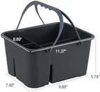 Plastic Portable Cleaning Caddy Organizer Tote with 4 Compartment - Image 3